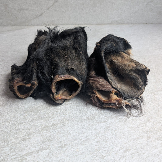 Cow Ears Dog Treats Natural Hair
